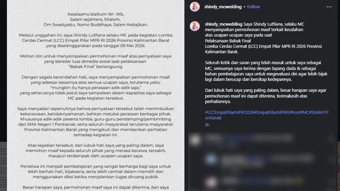 Kontroversi MC Viral: Shindy Bersuara Usai Sanksi MPR