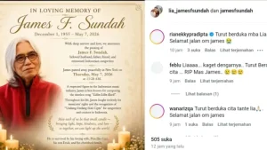 Selamat Jalan Sang Maestro: Mengenang James F. Sundah