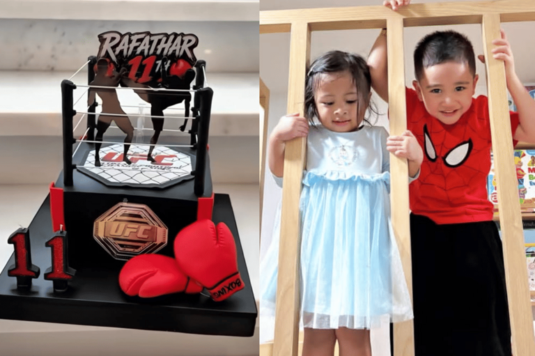 Momen Manis Rayyanza & Lily Saat Rayakan Ultah Rafathar Ke-11